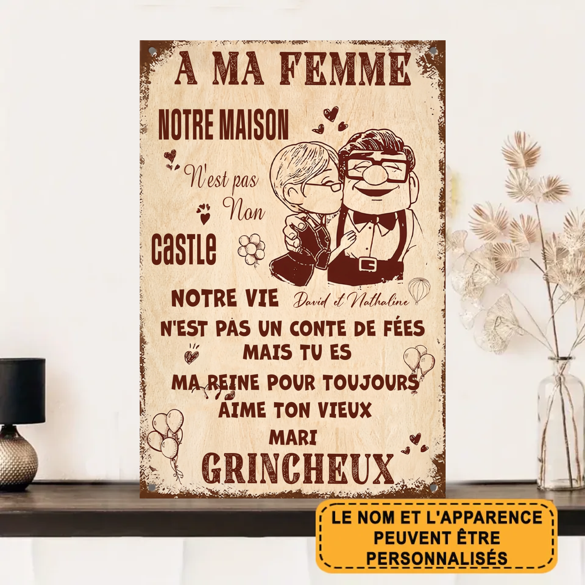 Ma Reine Pour Toujours 1901 Personnalisé Enseigne En Métal