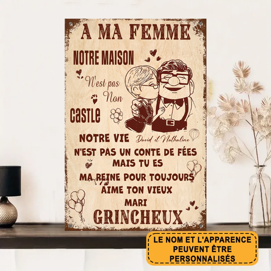 Ma Reine Pour Toujours 1901 Personnalisé Enseigne En Métal