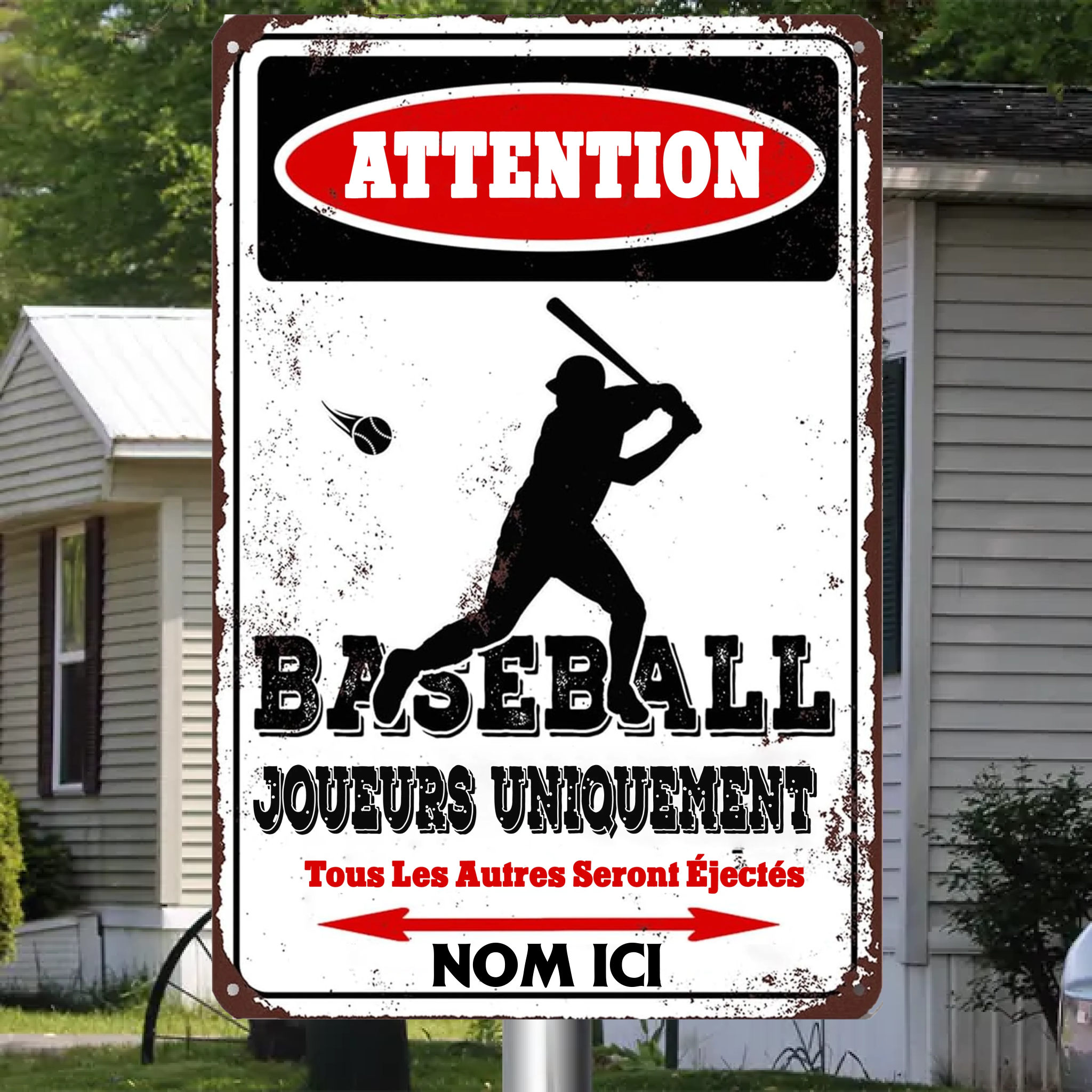 All Others Will Be Ejected 1991 Custom Metal Sign