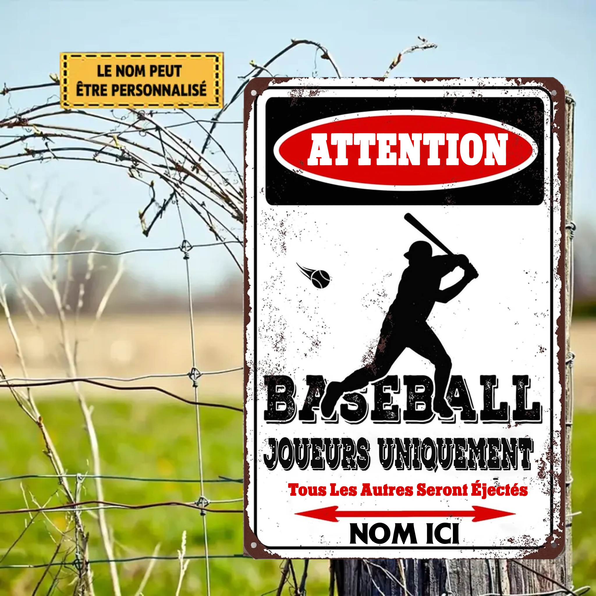 All Others Will Be Ejected 1991 Custom Metal Sign