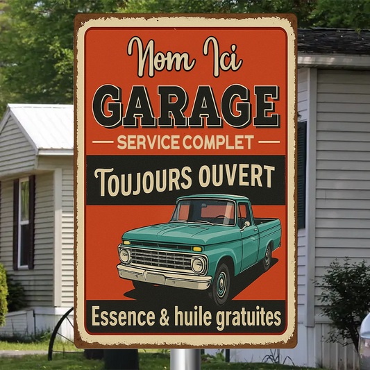 Toujours Ouvert 1992 Personnalisé Enseigne En Métal