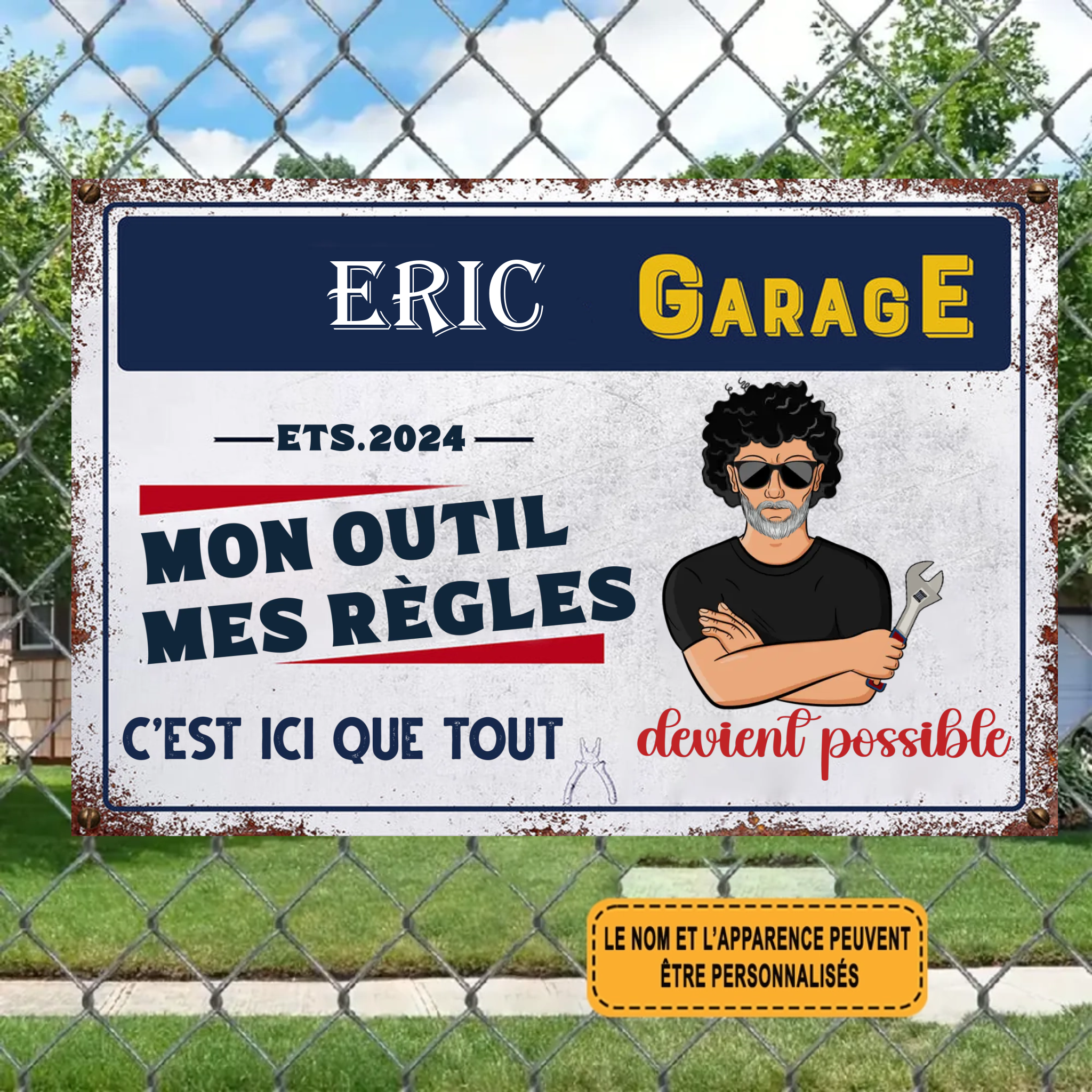 C’est Ici Que Tout 1997 Personnalisé Enseigne En Métal