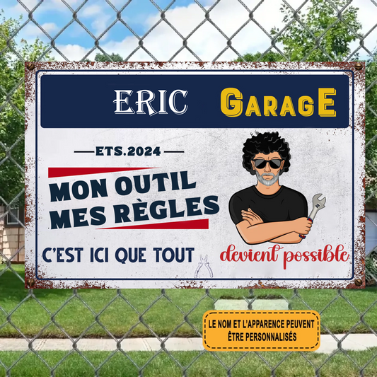 C’est Ici Que Tout 1997 Personnalisé Enseigne En Métal