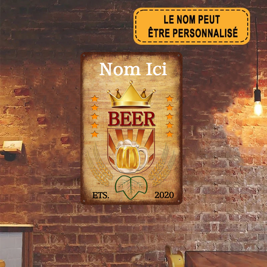 Beer 2010 Personnalisé Enseigne En Métal