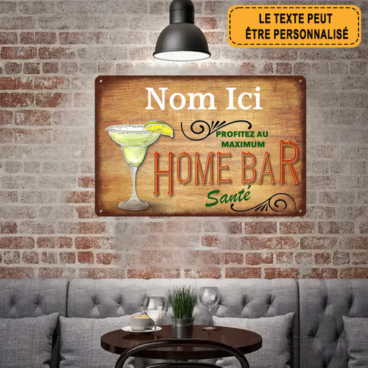 Home Bar 2012 Personnalisé Enseigne En Métal