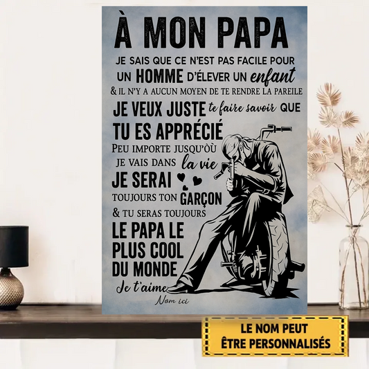 A Mon Papa 2023 Personnalisé Enseigne En Métal