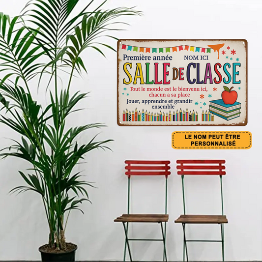 Salle De Classe 2036 Personnalisé Enseigne En Métal