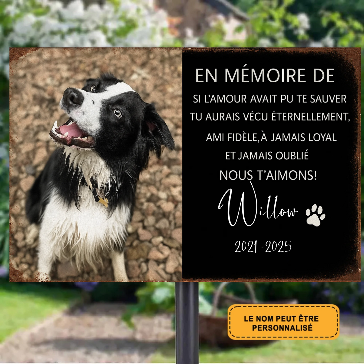 En Memorie De 2039 Personnalisé Enseigne En Métal