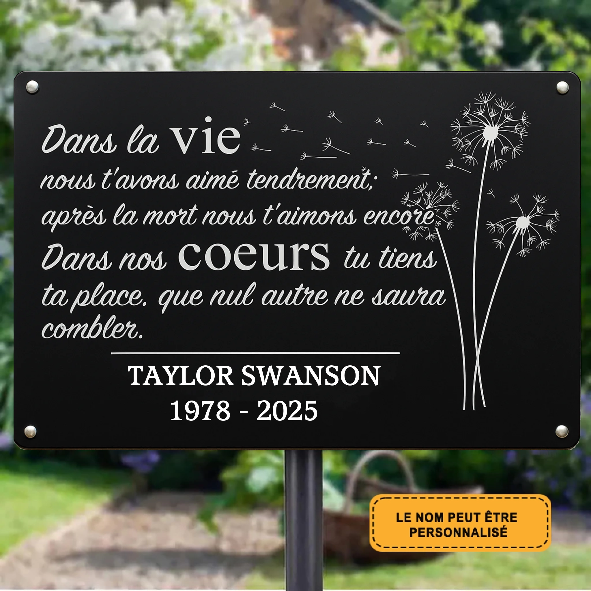 Personalized In Life 2040 Metal Sign