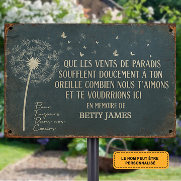 Que Les Vents 2041 Personalized Metal Sign