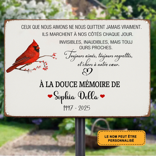 Ils Marchent à Nos Côtés Chaque Jour 2051 Personnalisé Enseigne En Métal