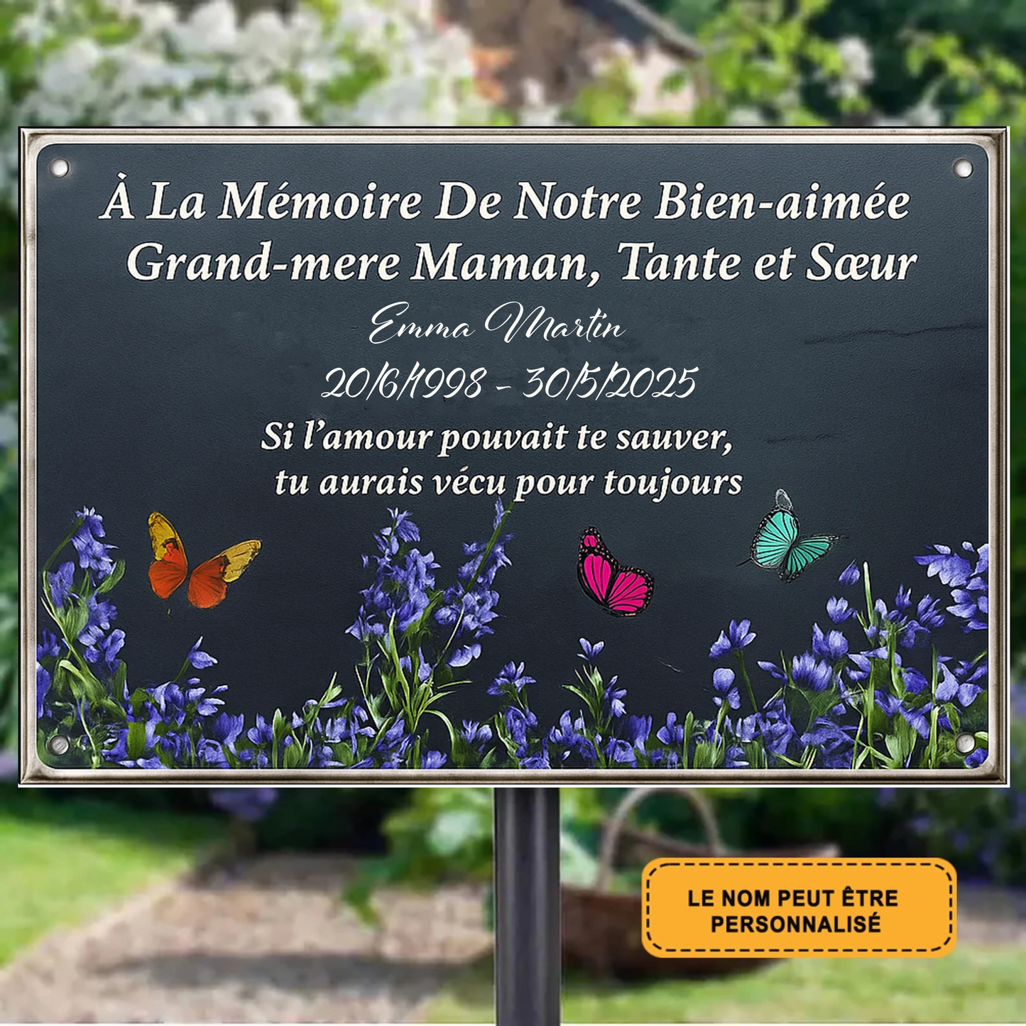 Tu Aurais Vecu Pour Toujours 2057 Personnalisé Enseigne En Métal