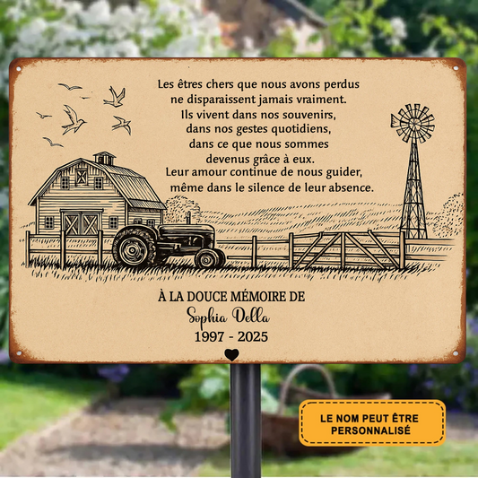 Leur Amour Continue De Nous Guider 2059 Personnalisé Enseigne En Métal