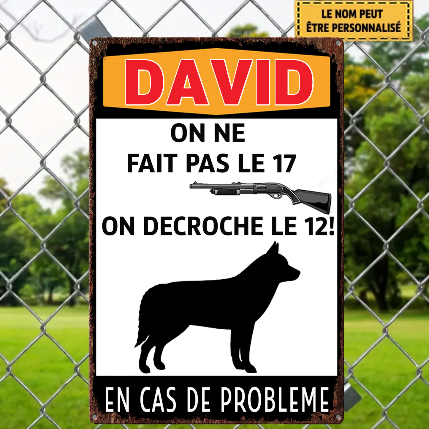 On Decroche Le 2064 Personnalisé Enseigne En Métal