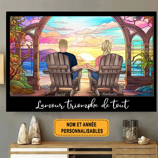 L’amour Triomphe De Tout 2084 Personnalisé Enseigne En Métal