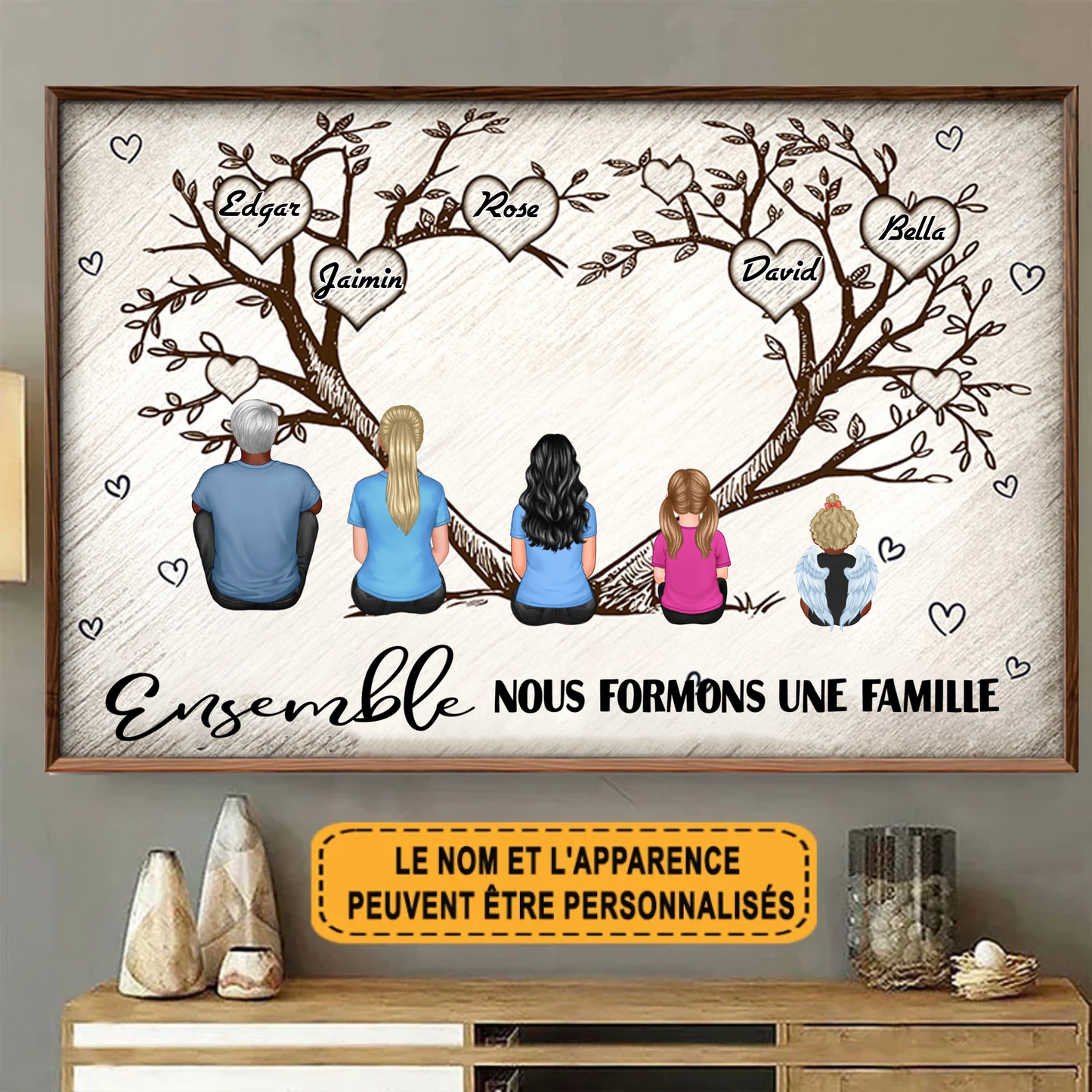 Nous Formons Une Famille 2091 Personnalisé Enseigne En Métal