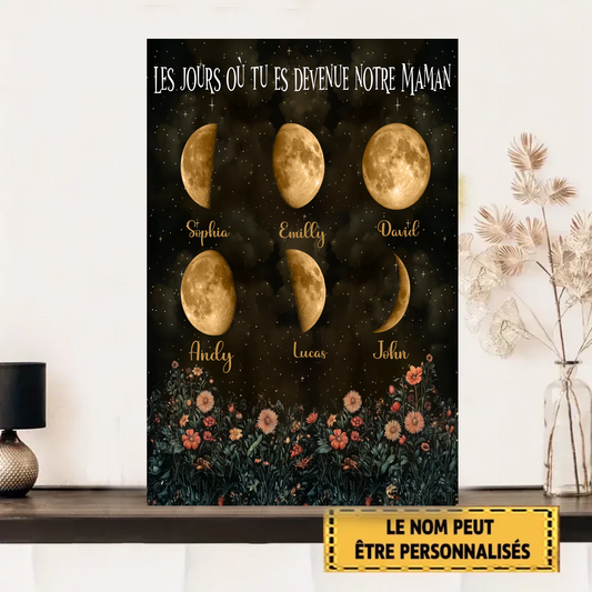 Les Jours Où Tu Es Devenue Notre Maman 2095 Personnalisé Enseigne En Métal