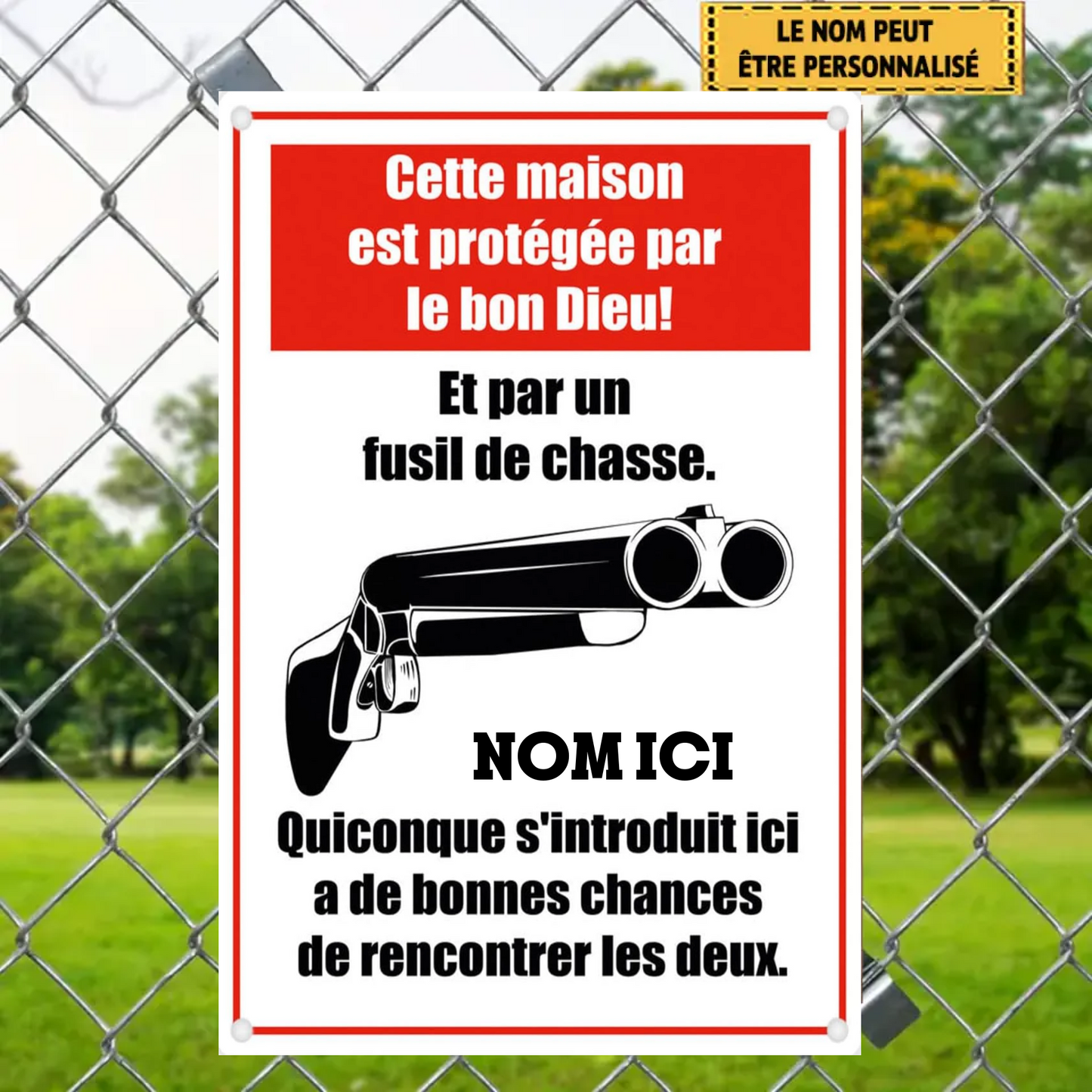 Cette Maison 2102 Personnalisé Enseigne En Métal