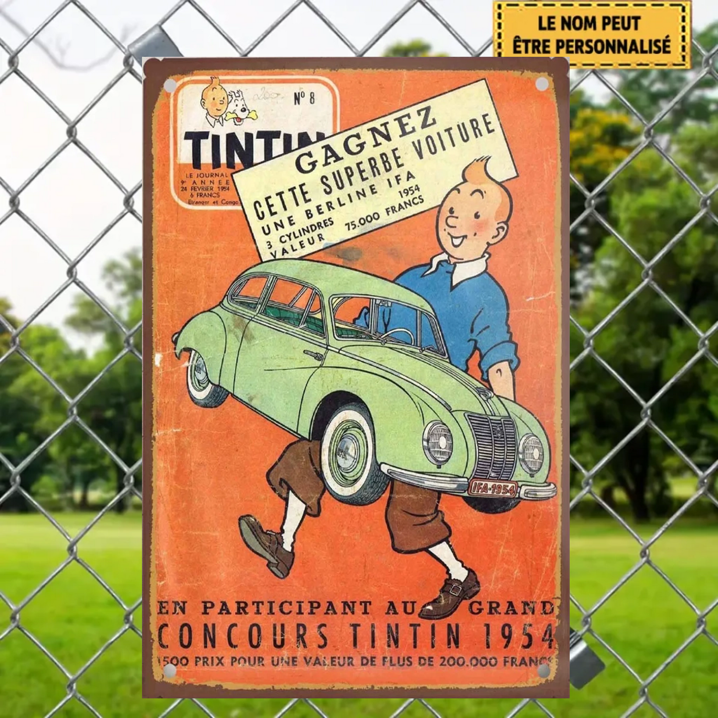 En Participant 2110 Personnalisé Enseigne En Métal