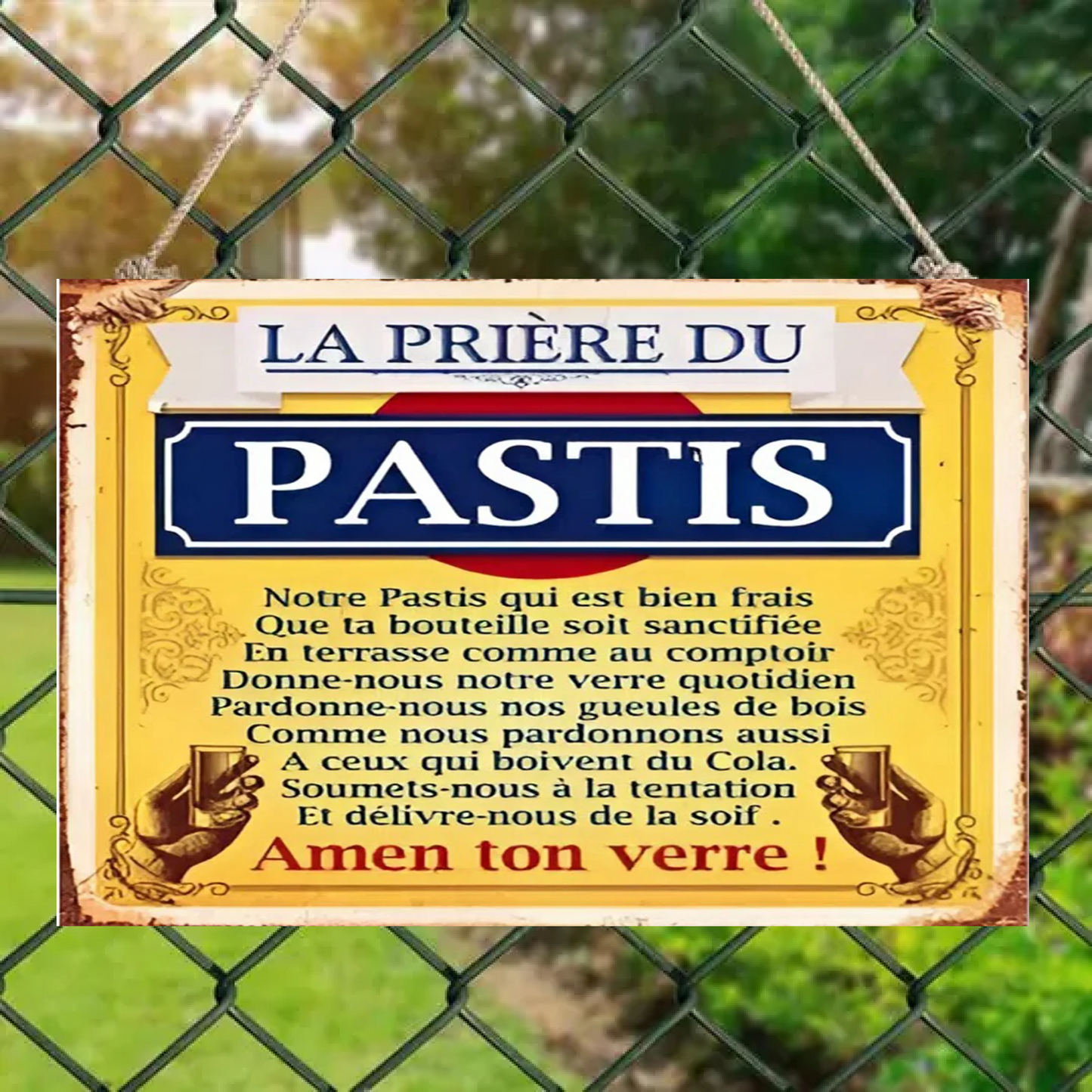 La Prière Du 2117 Personnalisé Enseigne En Métal