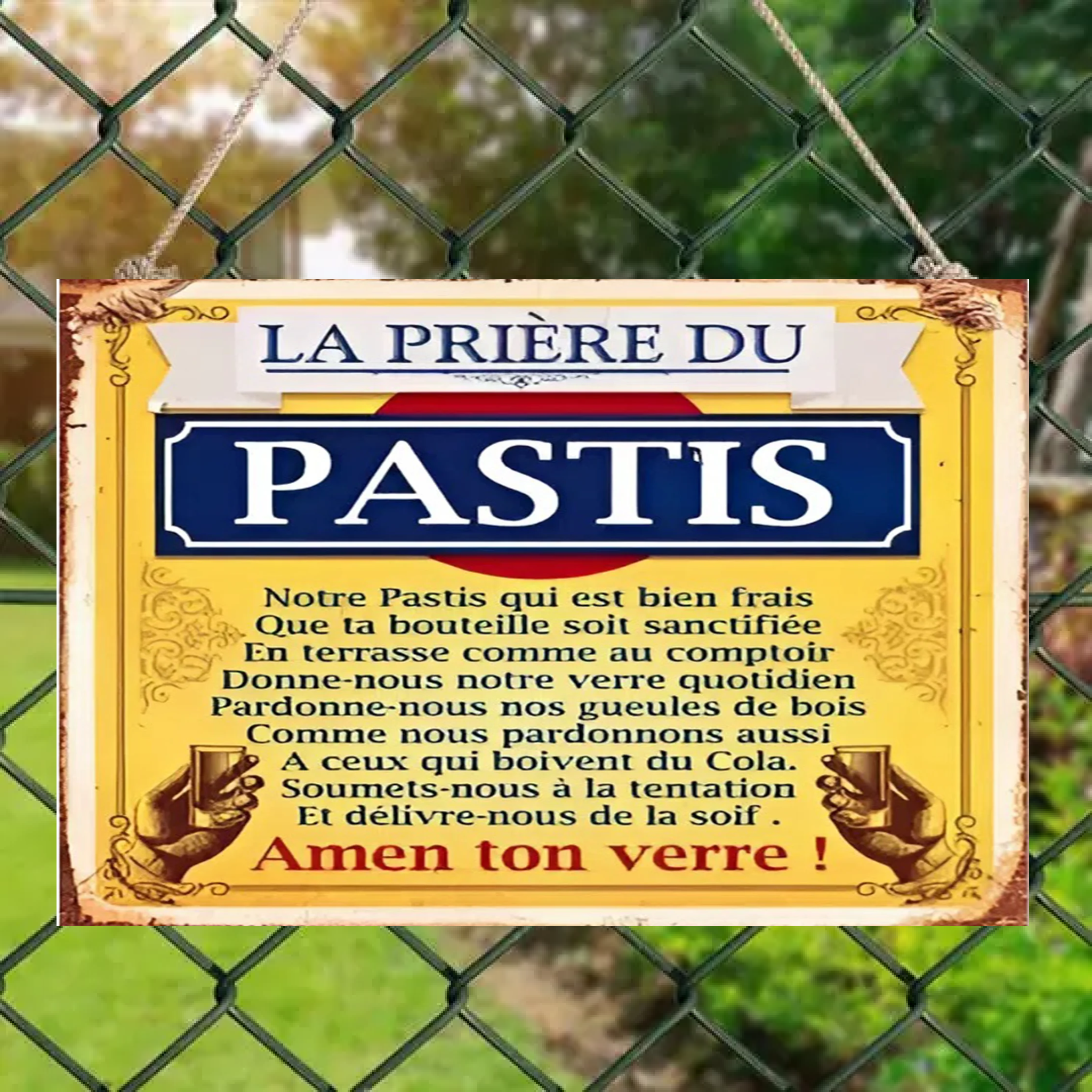 La Prière Du 2117 Personnalisé Enseigne En Métal