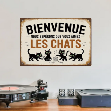 Nous Espérons Que Vous Aimez 2120 Personnalisé Enseigne En Métal