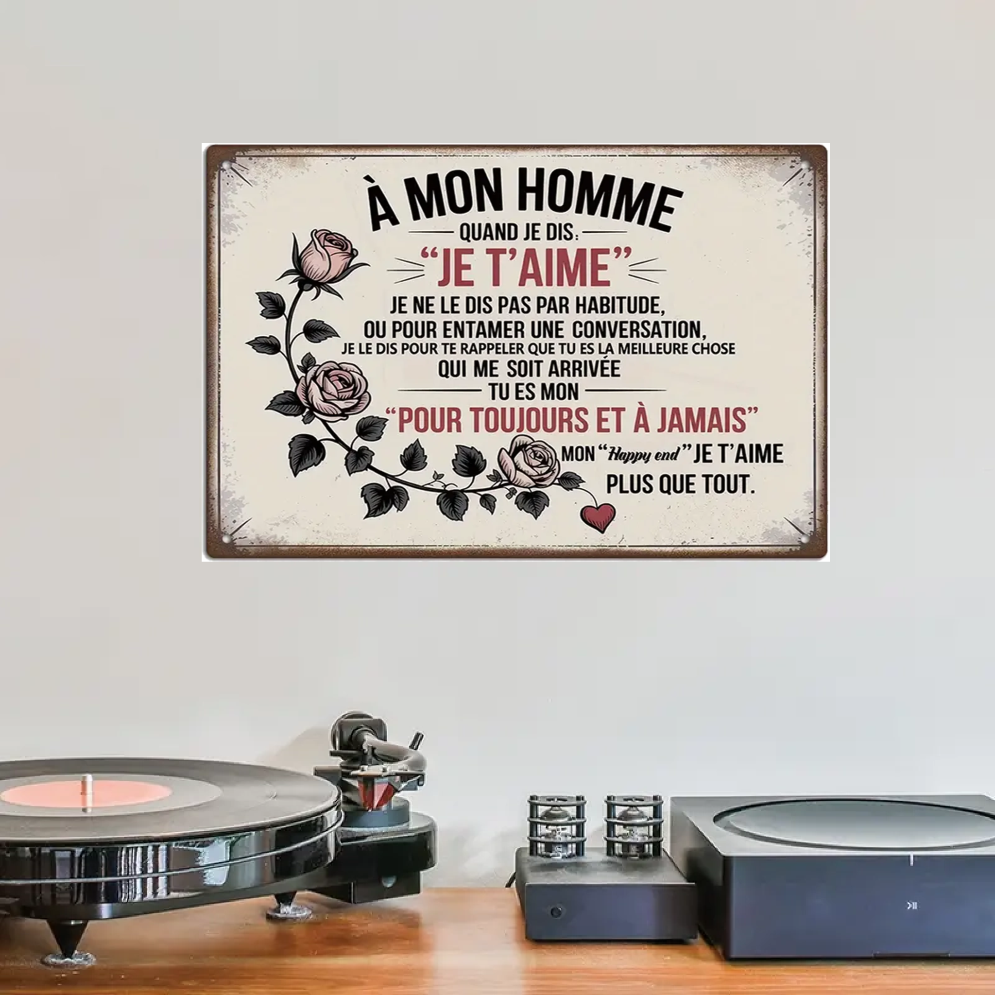 To My Man, I Love You 2123 Personalized Metal Sign