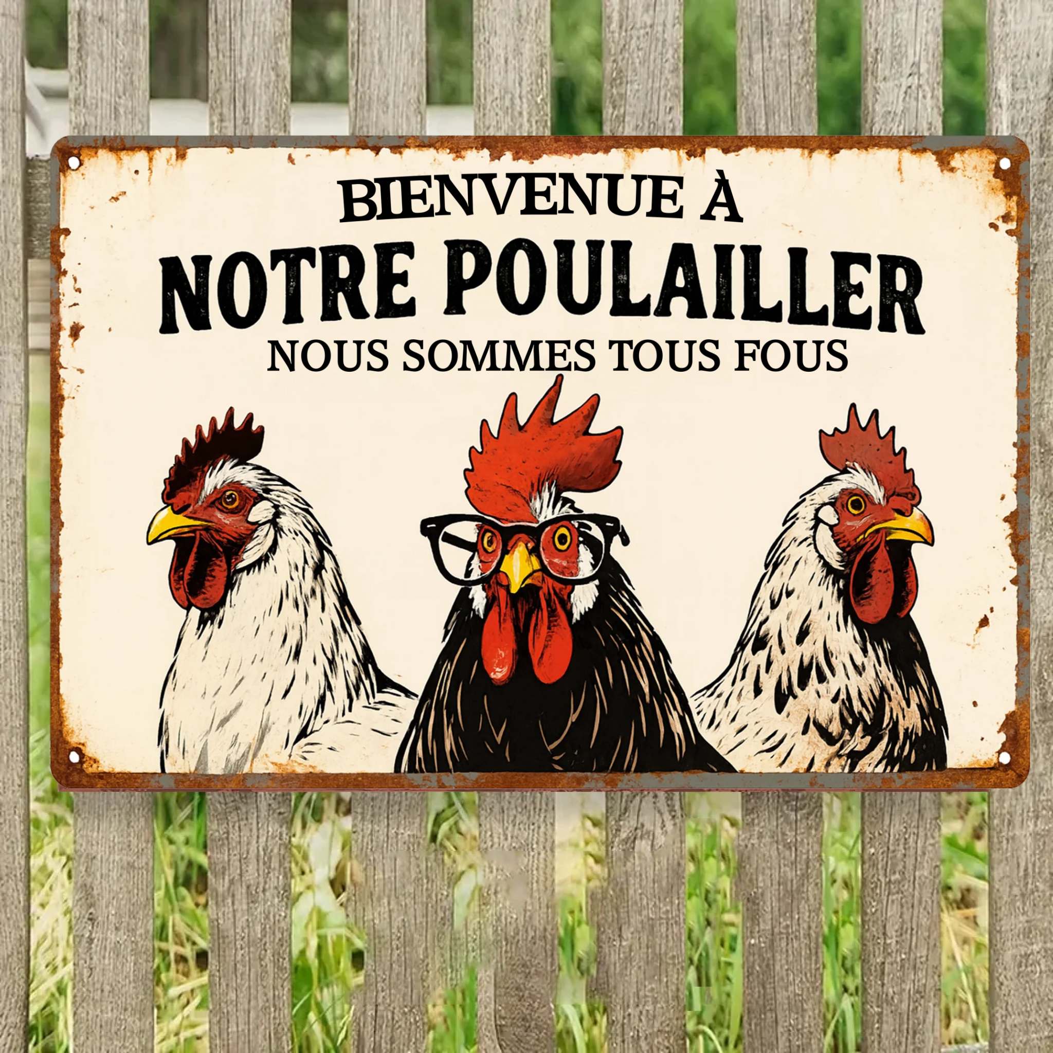 Nous Sommes Tous Fous 2137 Personnalisé Enseigne En Métal