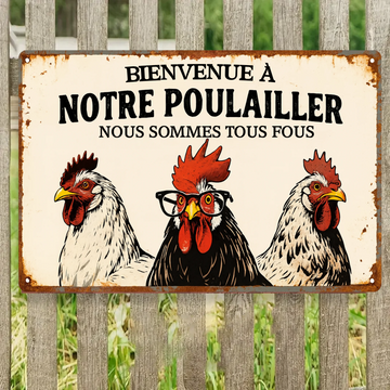 Nous Sommes Tous Fous 2137 Personnalisé Enseigne En Métal
