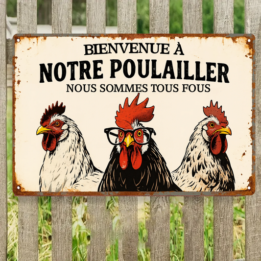 Nous Sommes Tous Fous 2137 Personnalisé Enseigne En Métal