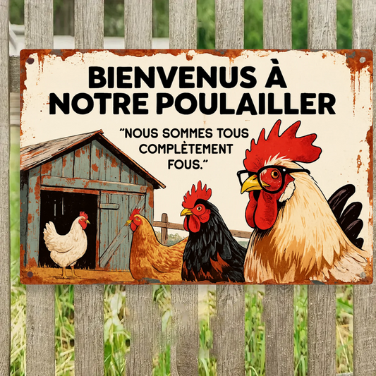 Nous Sommes Tous Complètement Fous 2138 Personnalisé Enseigne En Métal