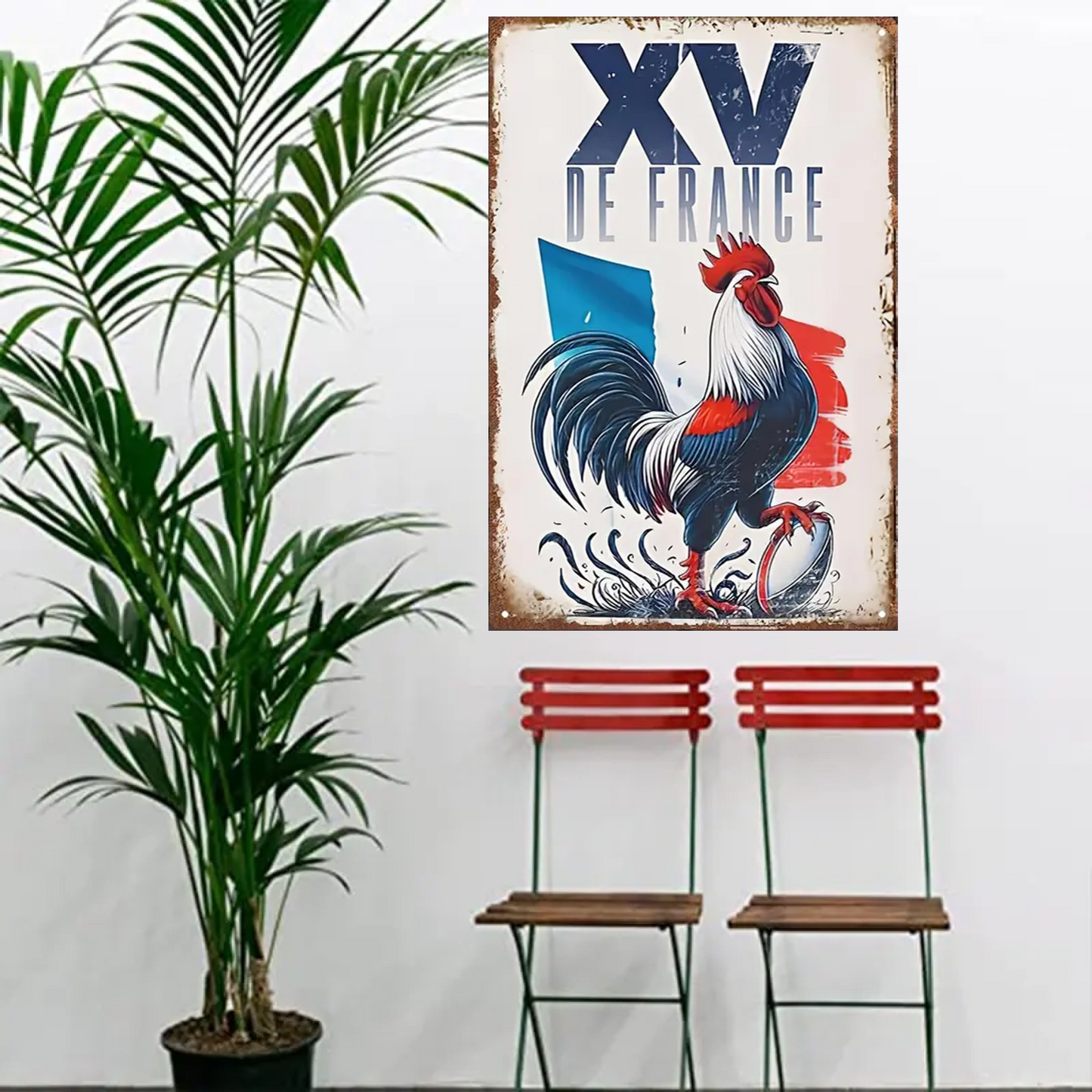 XV De France 2145 Personnalisé Enseigne En Métal