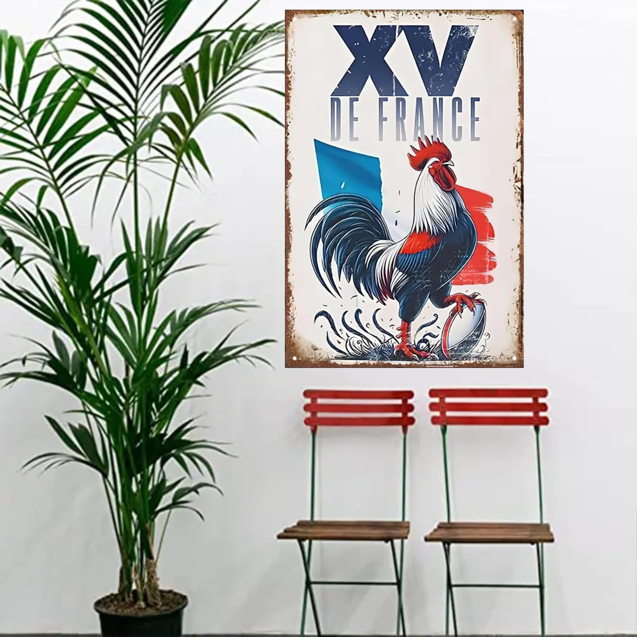 XV De France 2145 Personnalisé Enseigne En Métal