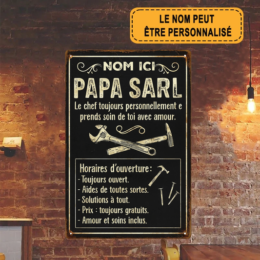 Le Chef Toujours Personnellement 2151 Personnalisé Enseigne En Métal