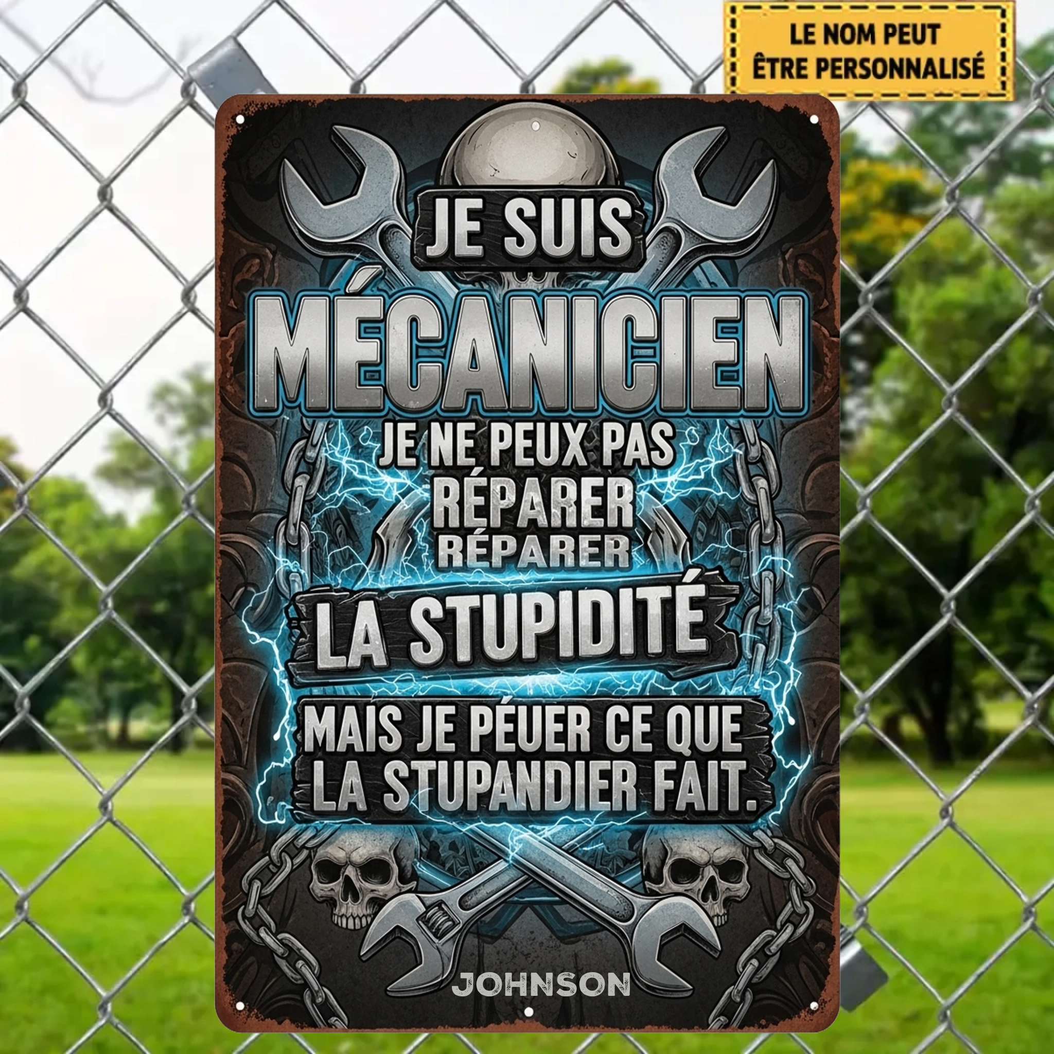 Je Suis Mécanicien Je Ne Peux Pas Réparer 2178 Personnalisé Enseigne En Métal
