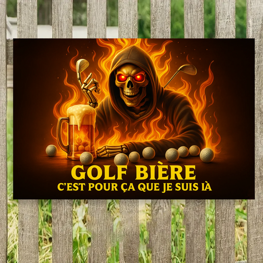 Golf Bière C'est Pour Ça Que 2191 Personnalisé Enseigne En Métal