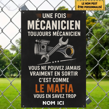 Abri Du Camping-Car 2205 Personnalisé Enseigne En Métal