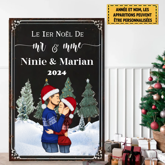 Le Ier Noël De Enseigne En Métal