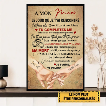 Le Jour Où Je T'ai Rencontré 1877 Personnalisé Enseigne En Métal