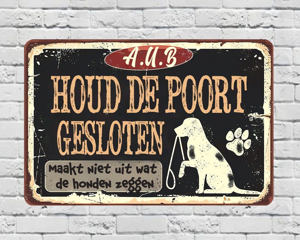 Houd De Poort Gesloten - Klassische Metalltafel