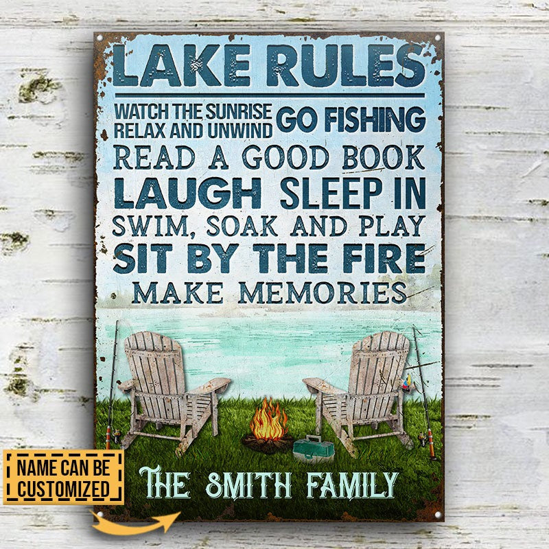 Personalized Fishing Soak Up The Sunshine Custom Classic Metal Signs