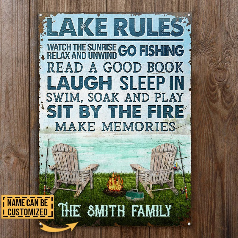 Personalized Fishing Soak Up The Sunshine Custom Classic Metal Signs