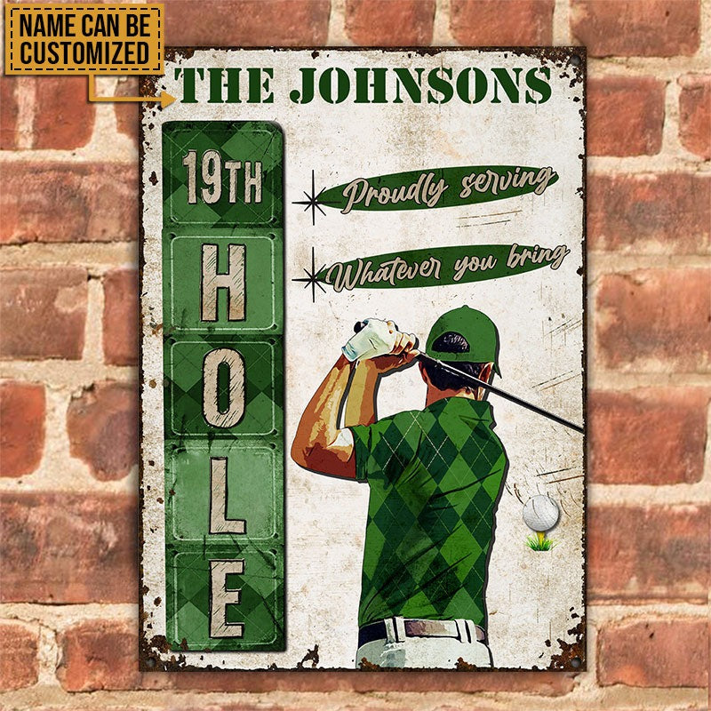 Personalized Golf Whatever You Bring Customized Classic Metal Signs