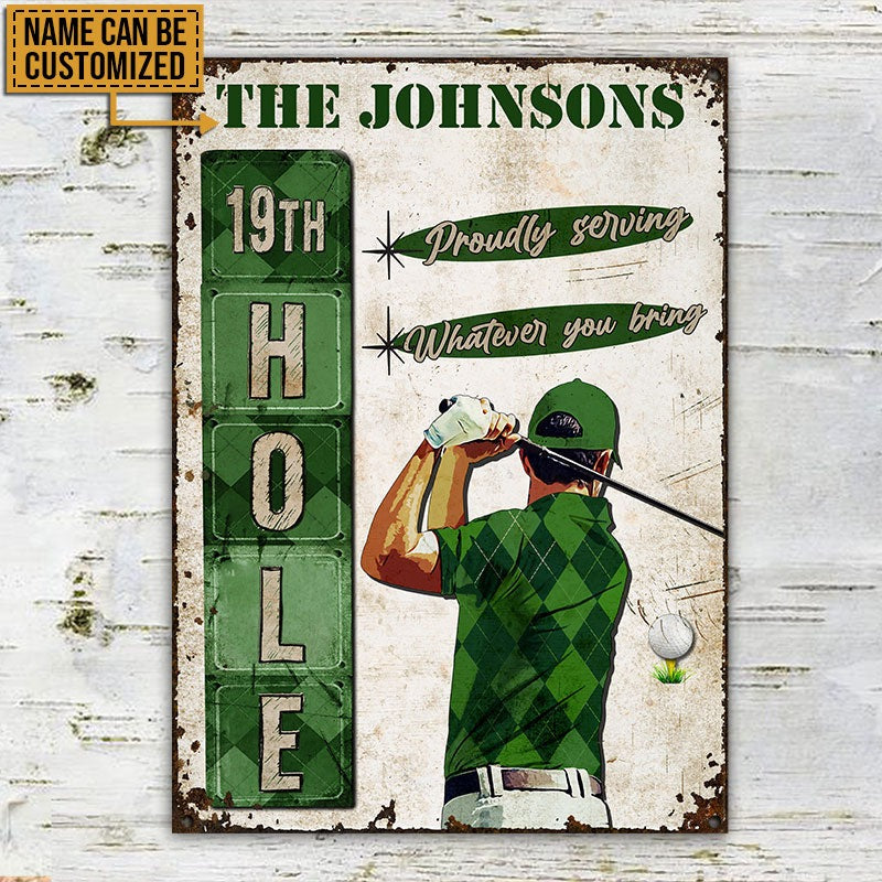 Personalized Golf Whatever You Bring Customized Classic Metal Signs