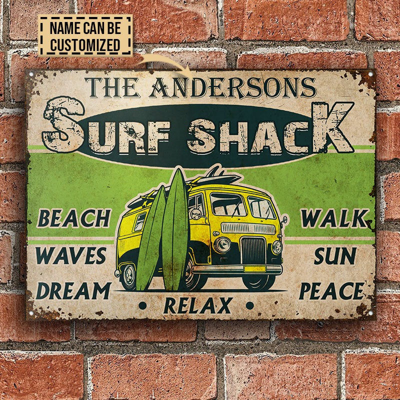 Personalized Surfing Wall Sun Customized Classic Metal Signs