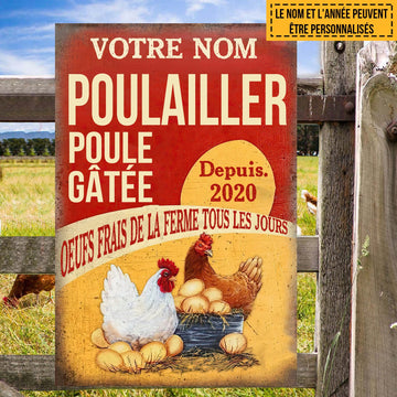 Henhouse, Fresh Farm Eggs Daily 42 - Classic Metal Sign