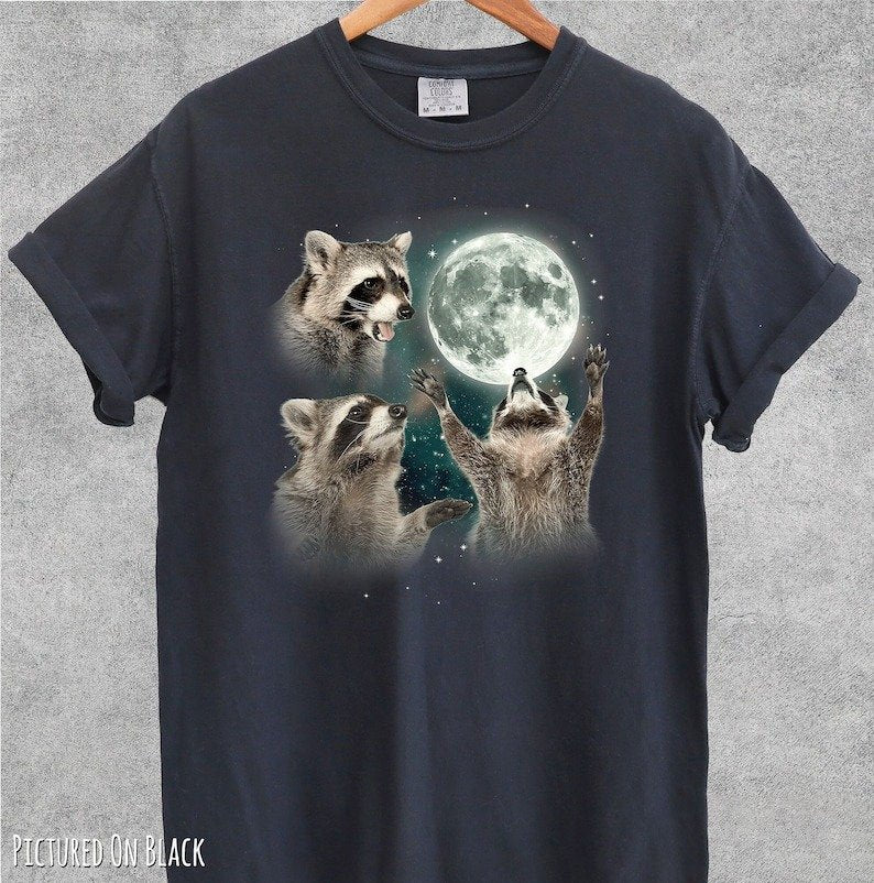 Raccoon Lovers Funny T- Shirt