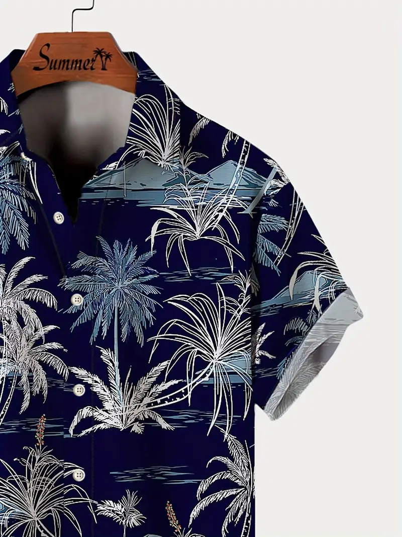 Men's Tropical Floral Hawaiian Beach Shirts