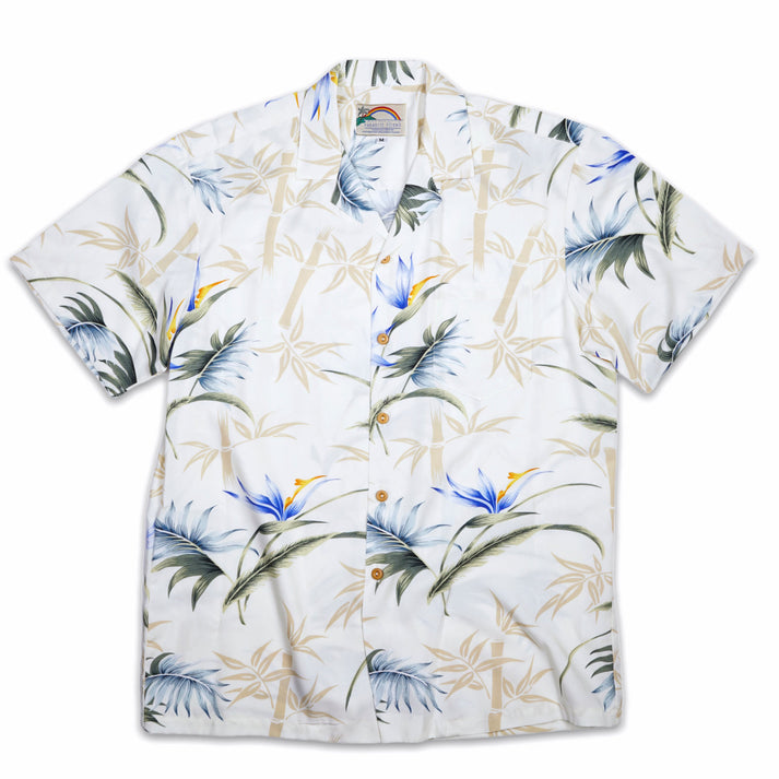 Hawaiianisches Aloha-Hemd für Männer aus Viskose [Paradis Du Bambou]