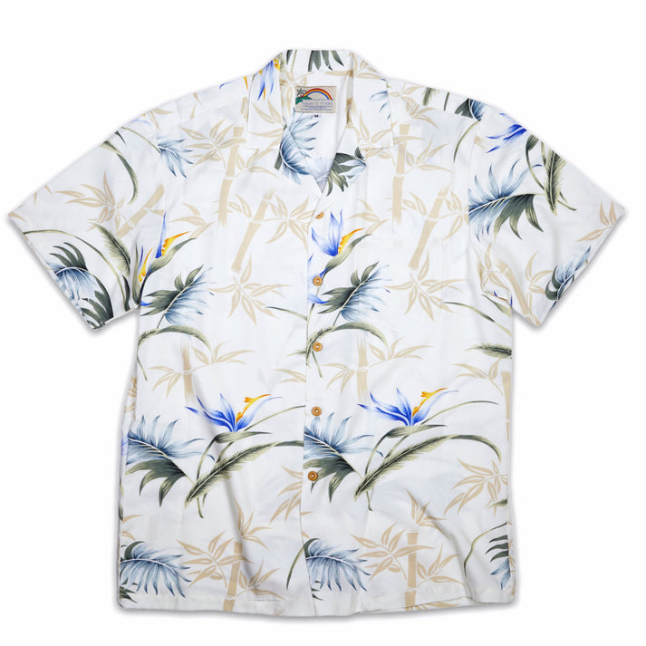 Chemise Hawaïenne Aloha Pour Homme En Rayonne [Paradis Du Bambou]